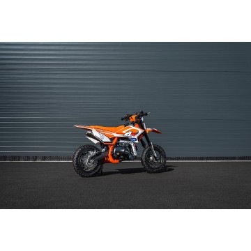 Pitbike Leramotors by APOLLO THUNDER 70cc 12/10 Automat E-Start Oranžová