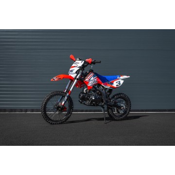 Pitbike Leramotors By Apollo Jaguar 125cc 17/14 E-Start Červená