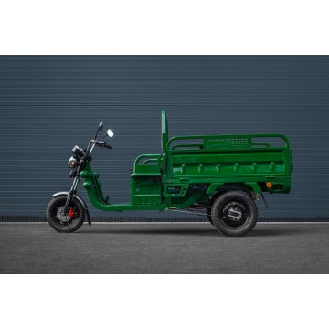 Elektrická nákladní tříkolka Leramotors Cargo G1 1000W - Tuk Tuk Zelená 2 x baterie