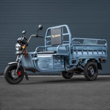 Elektrická nákladní tříkolka Leramotors Cargo G1 1000W - Tuk Tuk Šedá