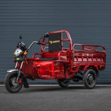 Elektrická nákladní tříkolka Leramotors Cargo G1 1000W - Tuk Tuk Červená