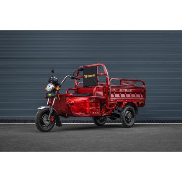 Elektrická nákladní tříkolka s kabinou Leramotors Cargo G1 1000W - Tuk Tuk Červená