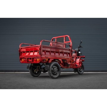 Elektrická nákladní tříkolka s kabinou Leramotors Cargo G1 1000W - Tuk Tuk Červená