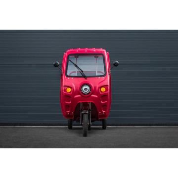 Elektrická nákladní tříkolka s kabinou Leramotors Cargo G1 1000W - Tuk Tuk Červená