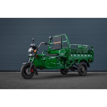 Elektrická nákladní tříkolka s kabinou Leramotors Cargo G1 1000W - Tuk Tuk Zelená