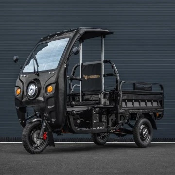 Elektrická nákladní tříkolka s kabinou Leramotors Cargo G1 1000W - Tuk Tuk Černá